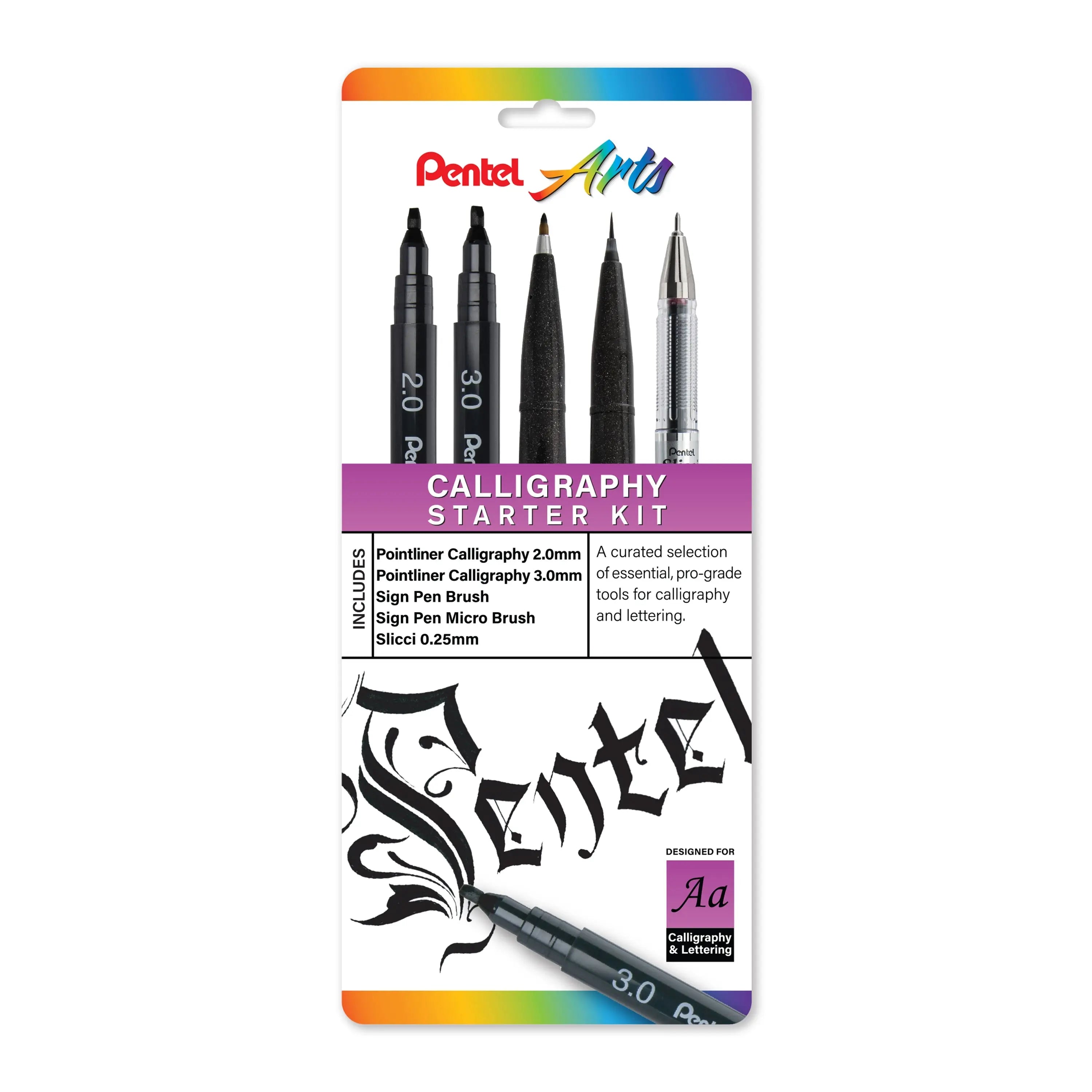Pentel Arts Calligraphy Starter Kit, 5 - pk - Pentel of America, Ltd.