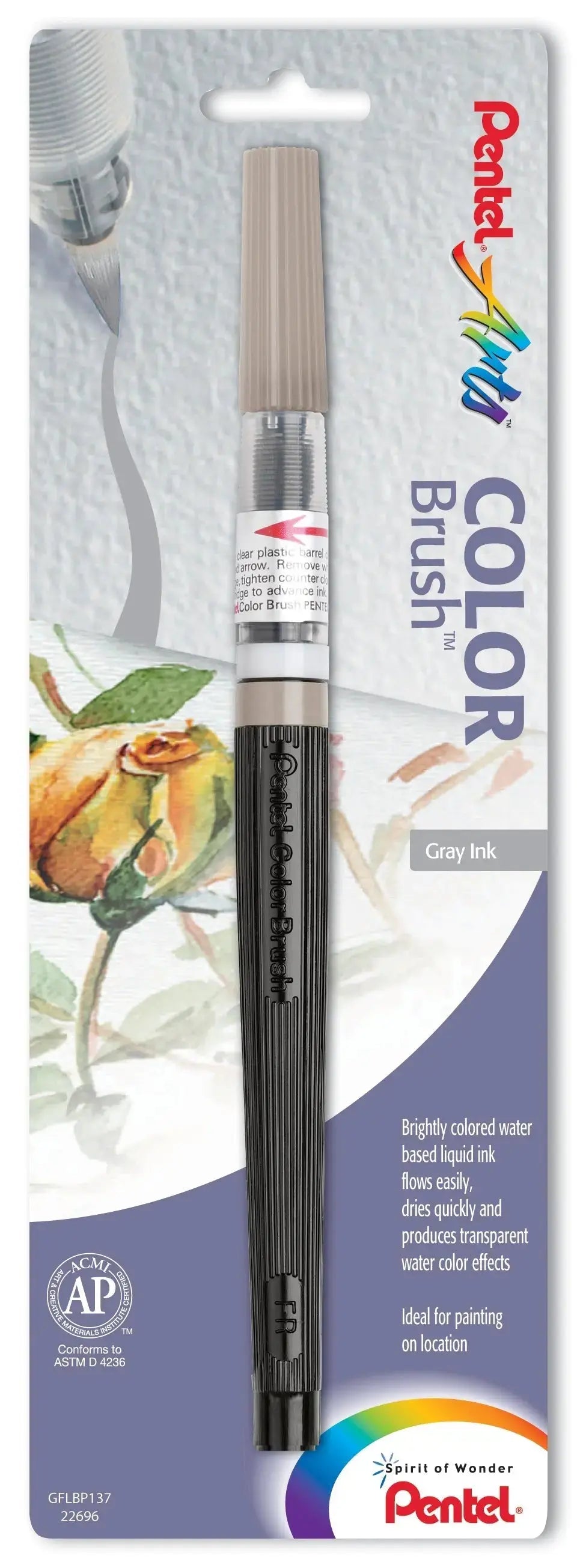 Pentel Arts Color Brush 1-Pk - Pentel of America, Ltd.