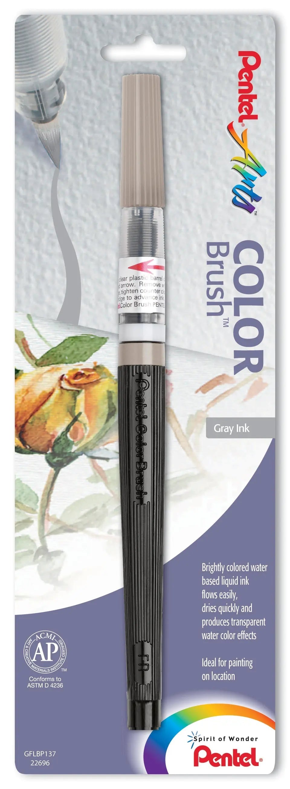 Pentel Arts Color Brush 1-Pk - Pentel of America, Ltd.