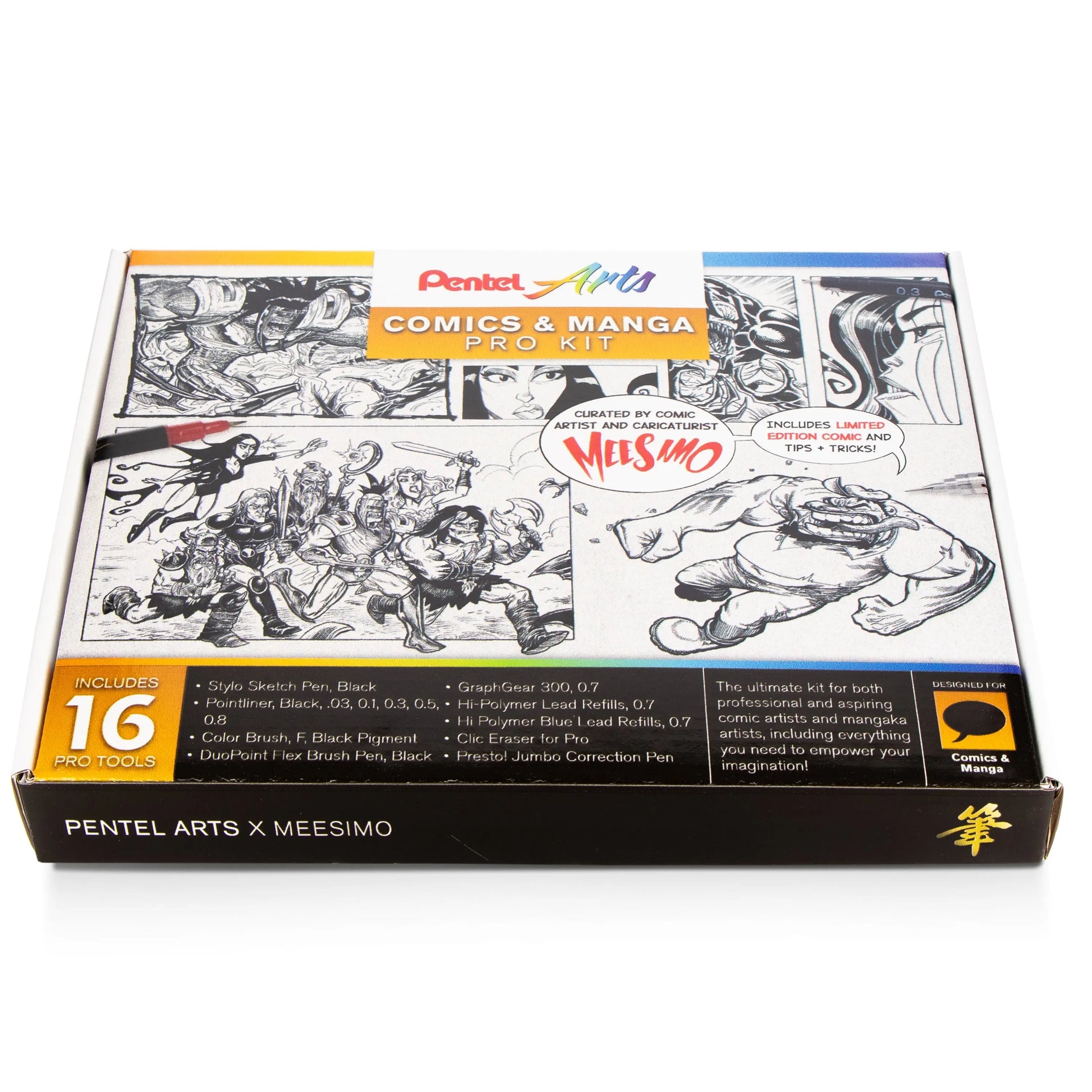 Pentel Arts Comic & Manga Pro Kit - Pentel of America, Ltd.