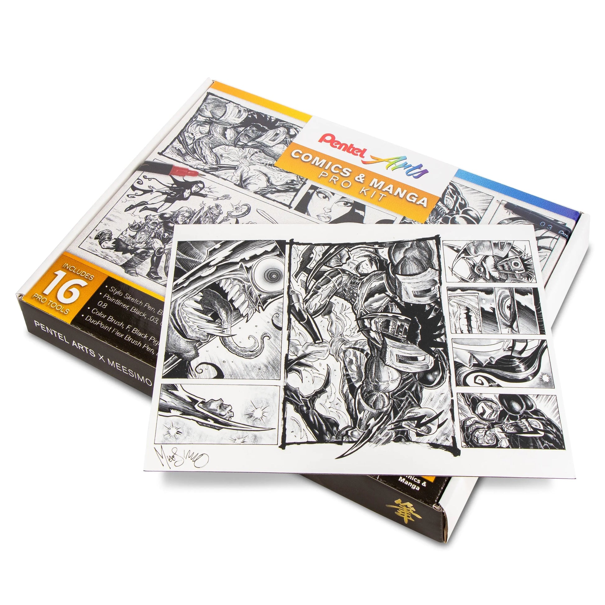 Pentel Arts Comic & Manga Pro Kit - Pentel of America, Ltd.