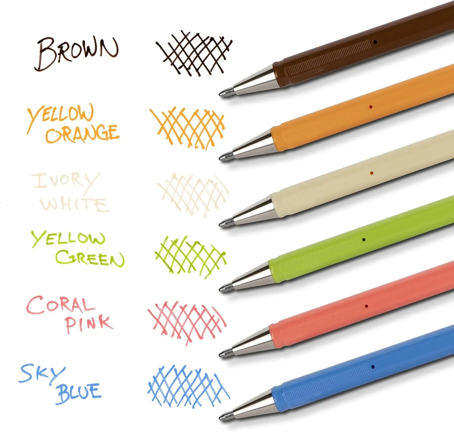 Pentel Arts Hybrid MATTEHOP Gel Roller, 1.0mm, NEW Assorted Colors, 8 - Pk - Pentel of America, Ltd.