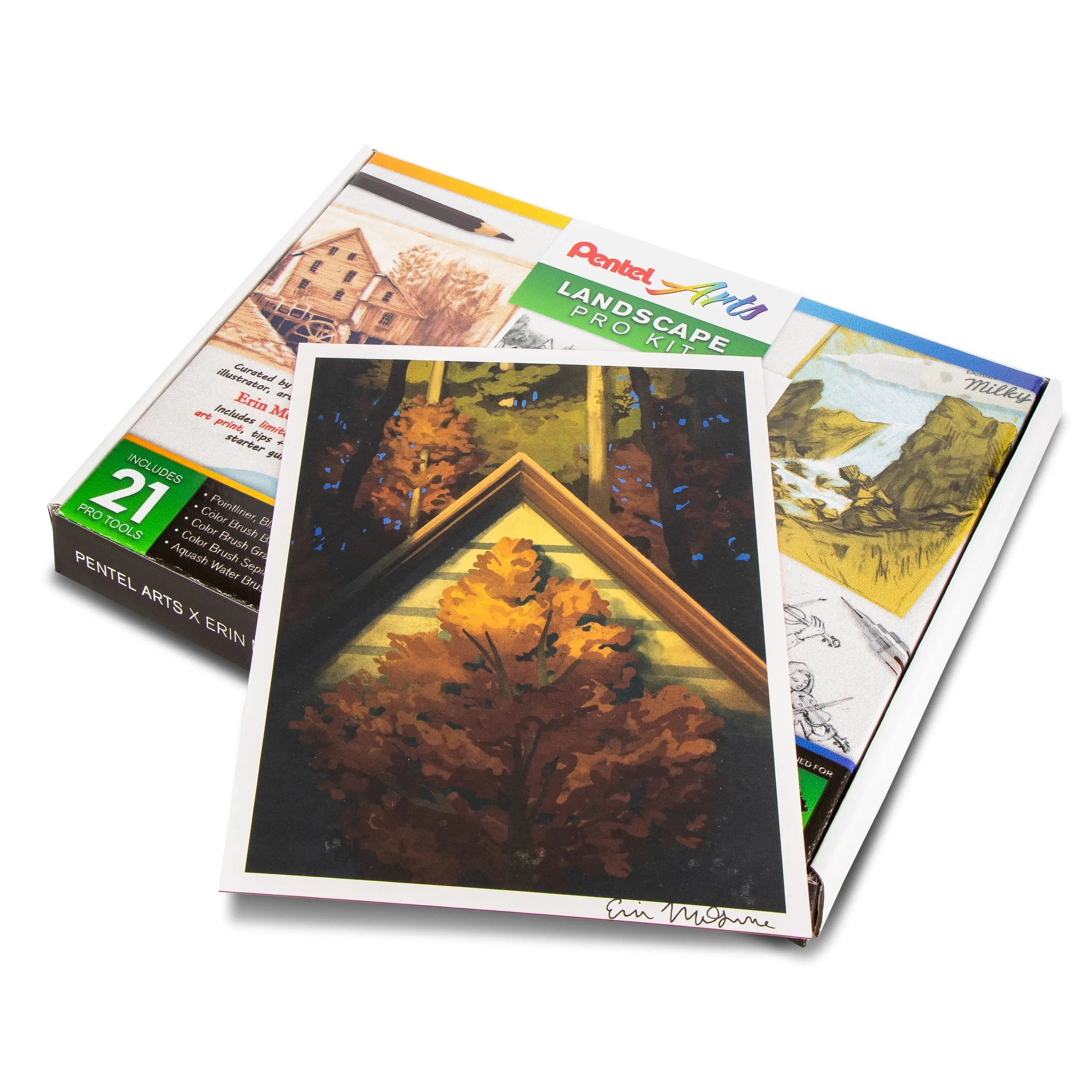 Pentel Arts Landscape & Urban Sketching Pro Kit - Pentel of America, Ltd.