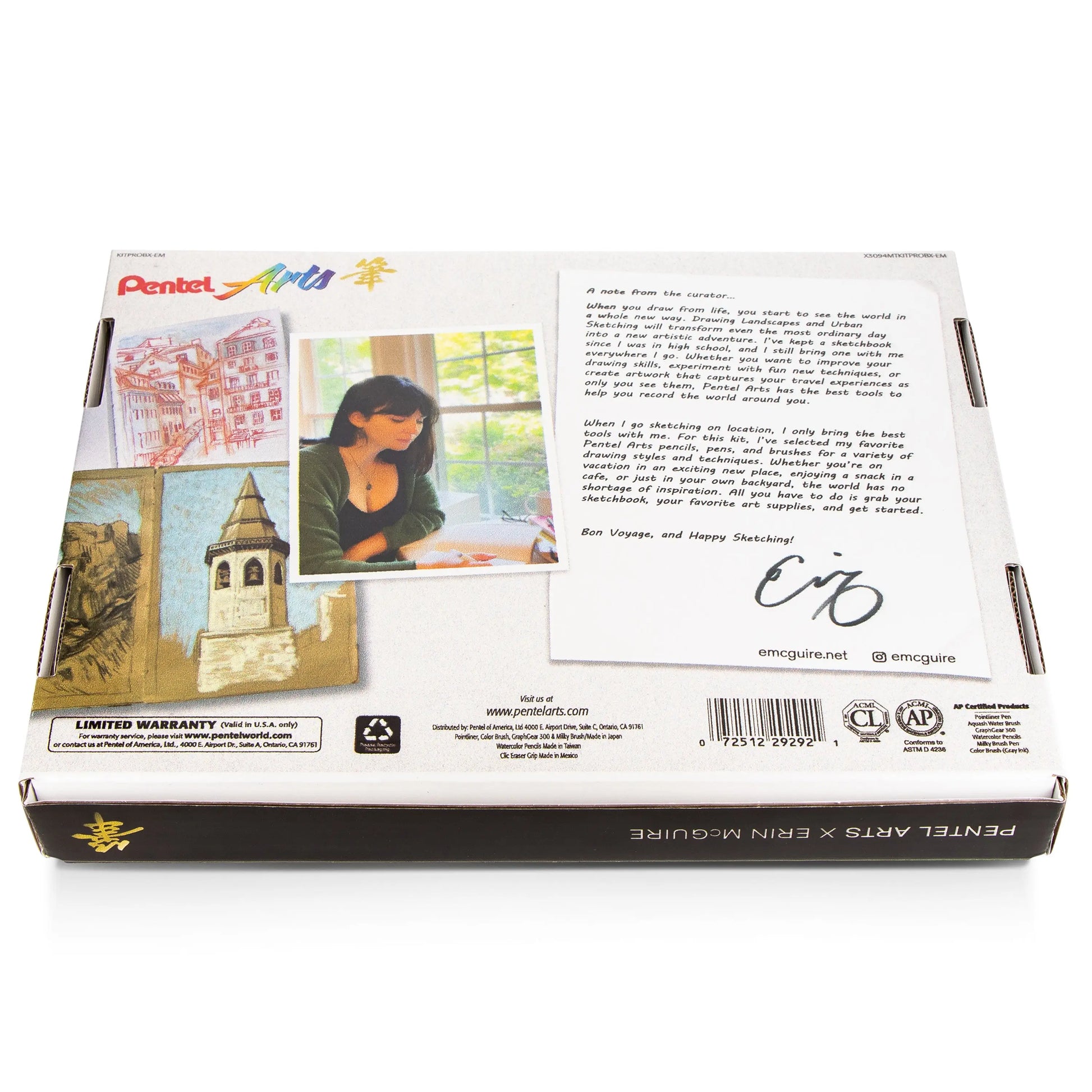 Pentel Arts Landscape & Urban Sketching Pro Kit - Pentel of America, Ltd.