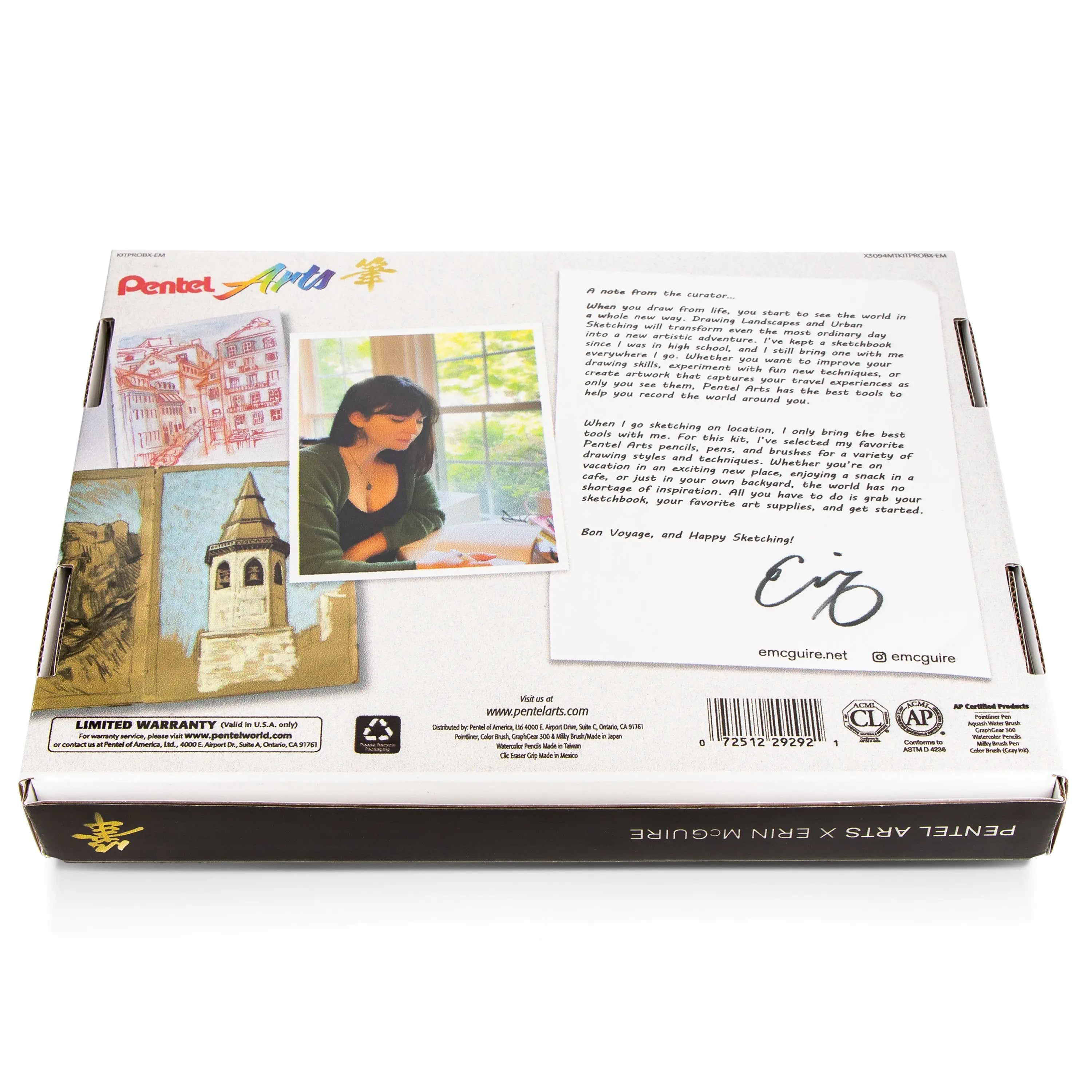 Pentel Arts Landscape & Urban Sketching Pro Kit - Pentel of America, Ltd.