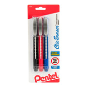 Pentel Clic Eraser Grip Retractable Eraser with Grip, Office Barrel Colors 3-Pk - Pentel of America, Ltd.