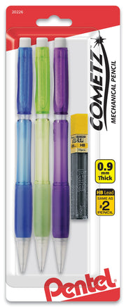 Pentel COMETZ Mechanical Pencil (0.9mm) with Lead 3-Pk - Pentel of America, Ltd.