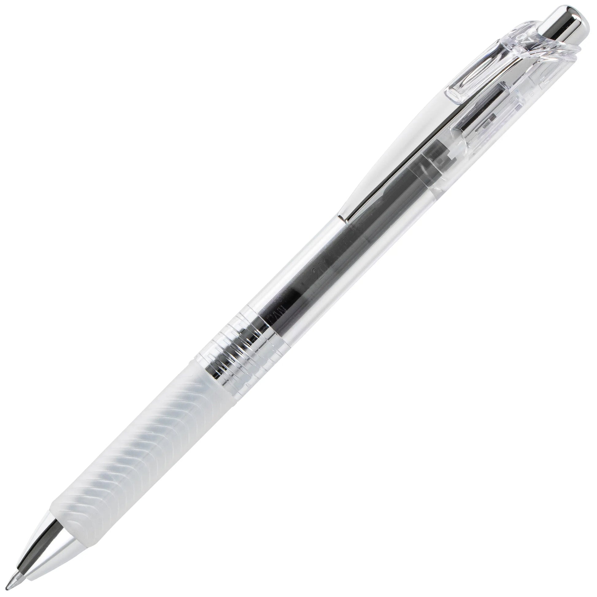 Pentel EnerGel ICE Liquid Gel Pen, (0.7mm), Metal Tip, Medium Line, Transparent Barrel - Pentel of America, Ltd.