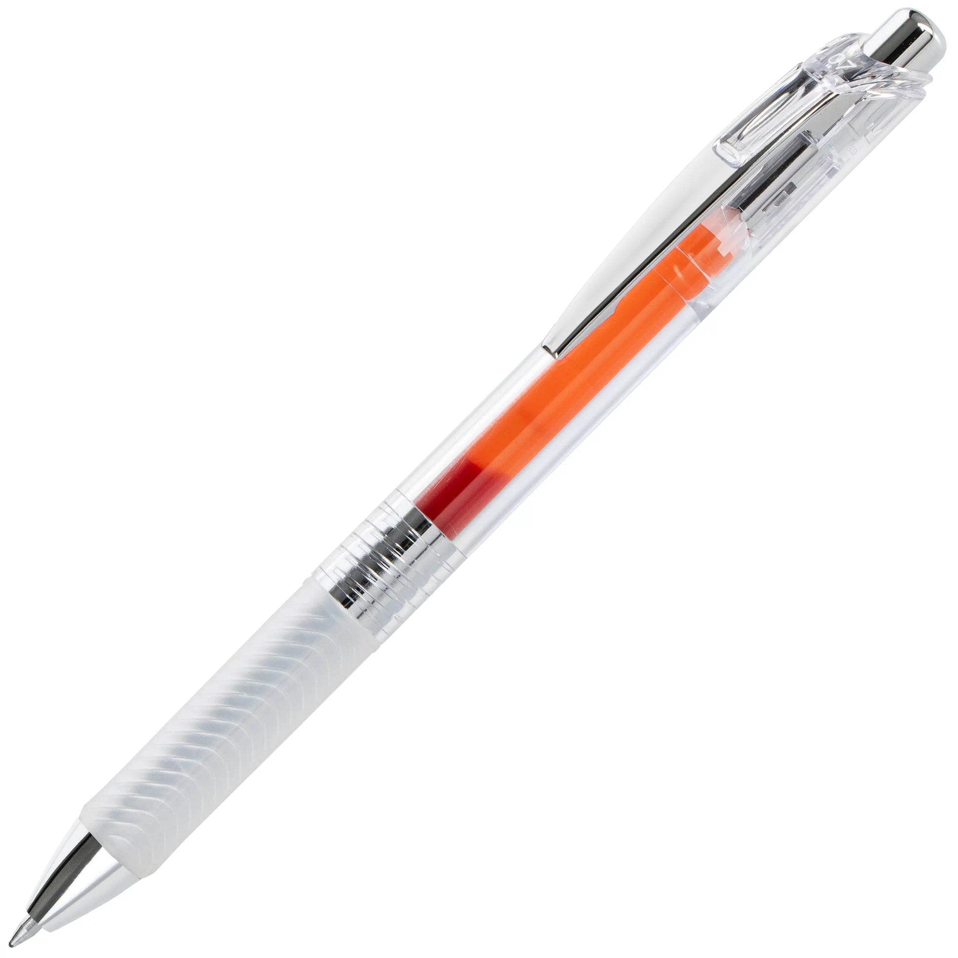 Pentel EnerGel ICE Liquid Gel Pen, (0.7mm), Metal Tip, Medium Line, Transparent Barrel - Pentel of America, Ltd.