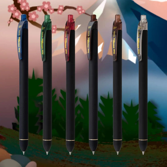 Pentel EnerGel Kuro Shades Packs, Liquid Gel Pen, 0.7mm, Assorted Ink - Pentel of America, Ltd.