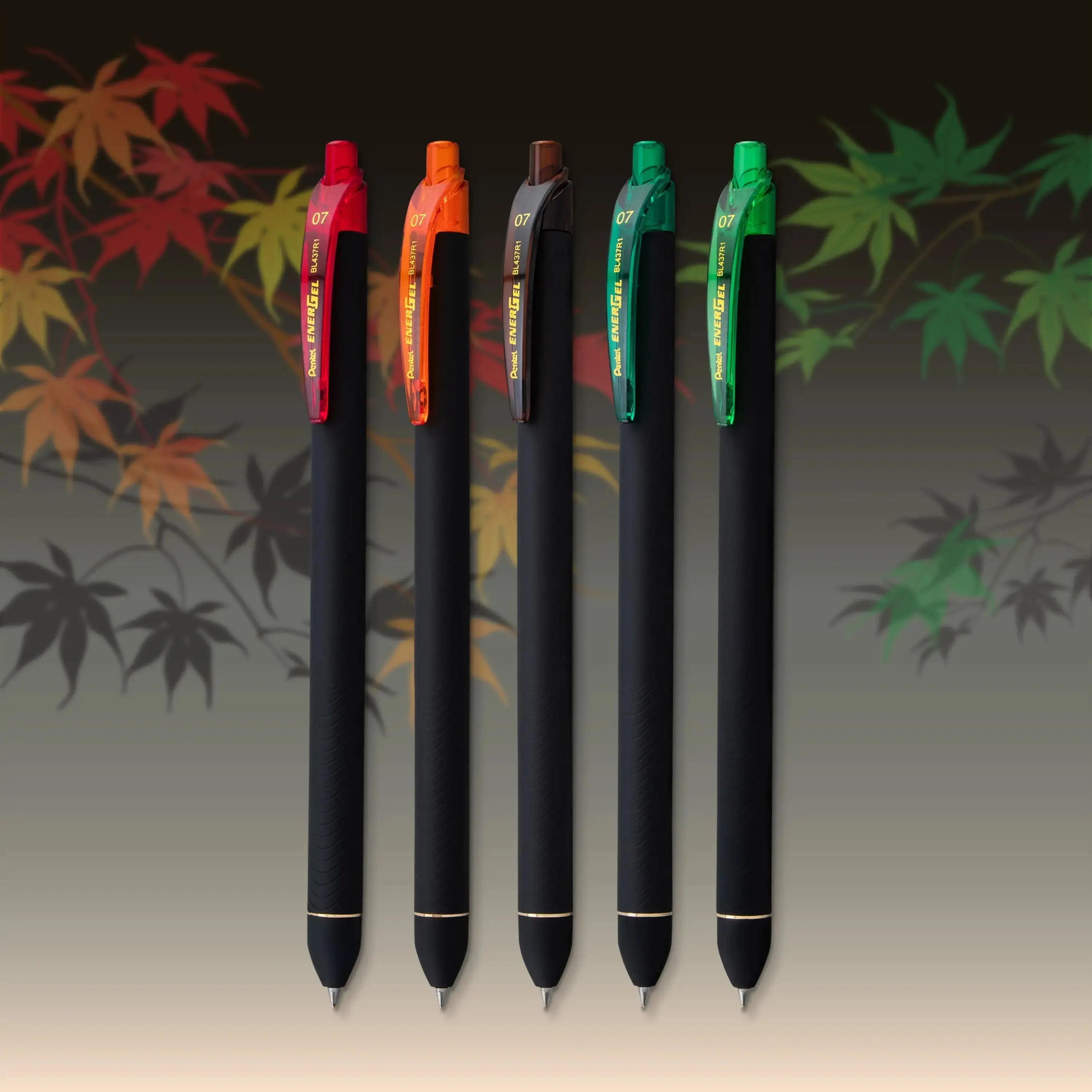 Pentel EnerGel Kuro Shades Packs, Liquid Gel Pen, 0.7mm, Assorted Ink - Pentel of America, Ltd.