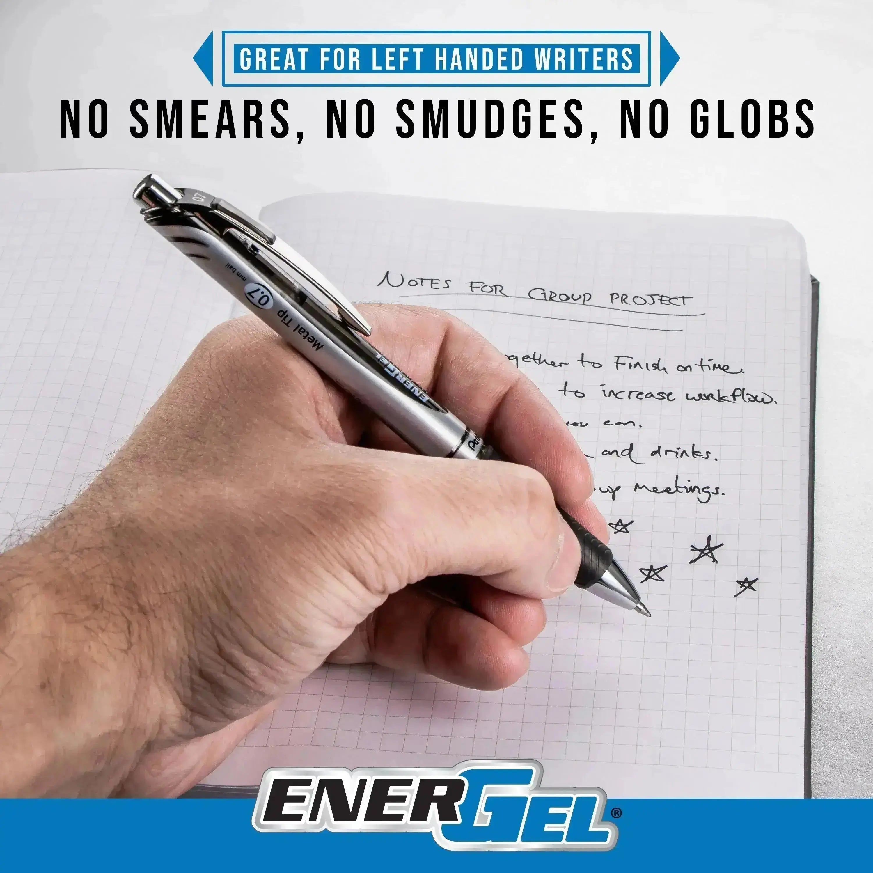 Pentel EnerGel RTX Liquid Gel Pens, Bold (1.0mm), Black Ink, 4 - pk (BL80PF4A) - Pentel of America, Ltd.