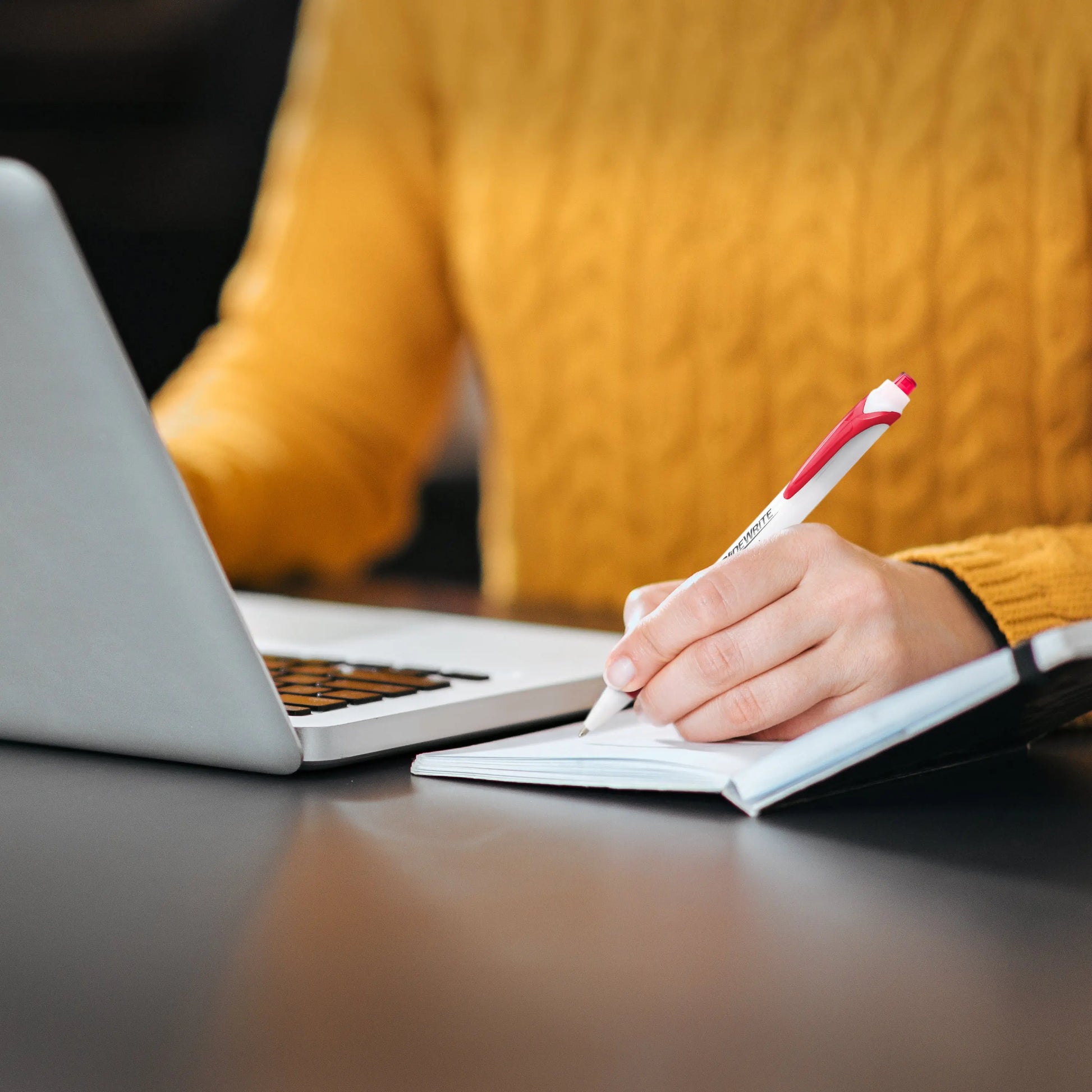 Pentel GlideWrite Ballpoint Pen with TechniFlo Ink, (1.0mm) Medium Line, Assorted Ink, Pack of 6 (BX910BP6M1) - Pentel of America, Ltd.