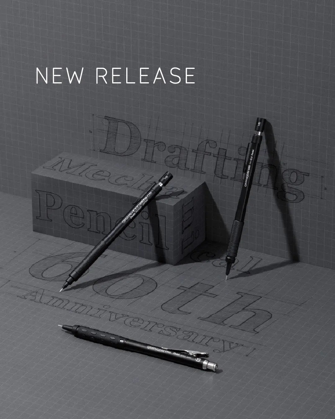 Pentel GraphGear/Graph Black Edition, Mechanical Drafting Pencils, Pentel 60th Anniversary Limited Edition Collectors Set - Pentel of America, Ltd.