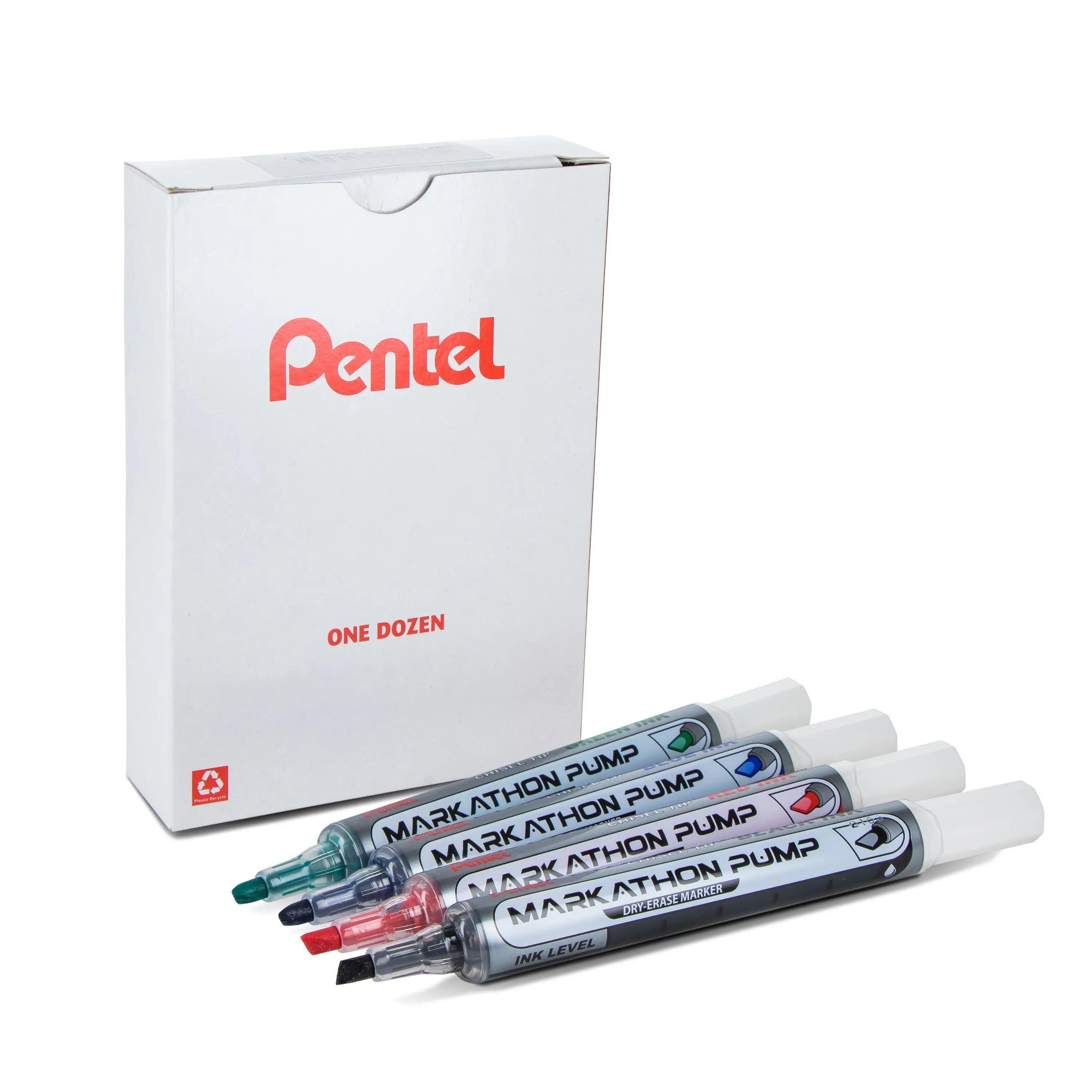 Pentel Markathon Pump Dry Erase Marker, Chisel Tip, Assorted Ink - Pentel of America, Ltd.