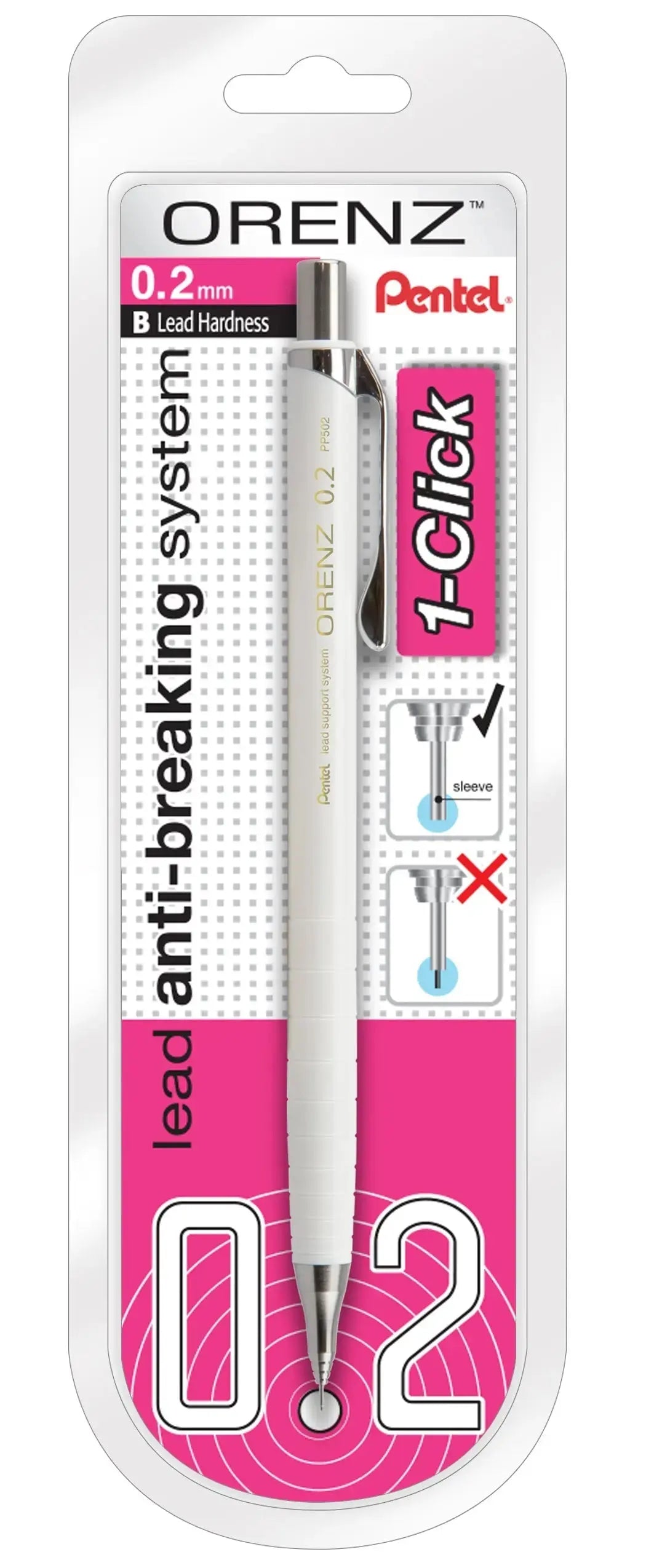 Pentel ORENZ 1-Click Mechanical Pencil, 1-pk - Pentel of America, Ltd.