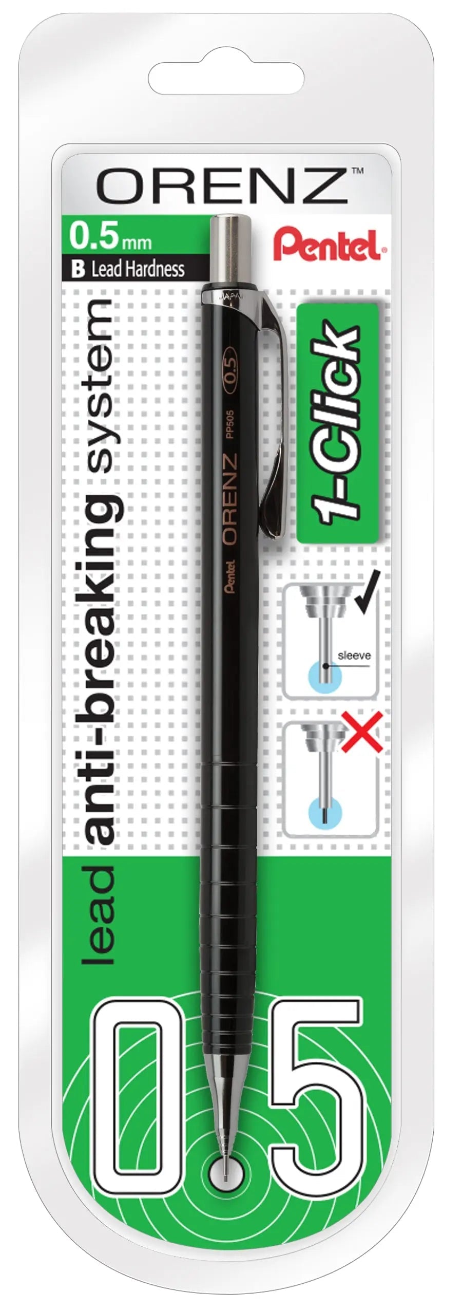 Pentel ORENZ 1-Click Mechanical Pencil, 1-pk - Pentel of America, Ltd.
