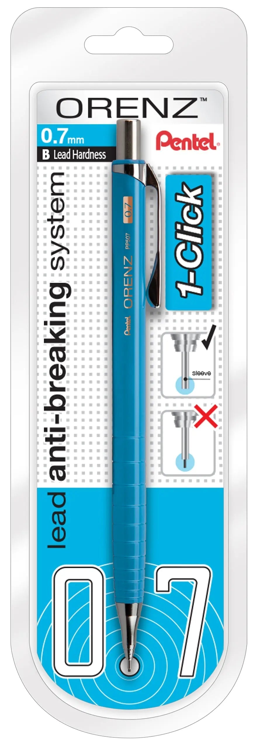 Pentel ORENZ 1-Click Mechanical Pencil, 1-pk - Pentel of America, Ltd.