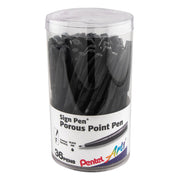 Pentel Pentel Arts Sign Pen, Fiber-tipped, 36-pk Canister - Pentel of America, Ltd.