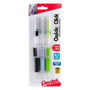 Pentel QUICK CLICK Mechanical Pencil (0.7mm) Medium line, Assorted Colors - 3-pk - Pentel of America, Ltd.
