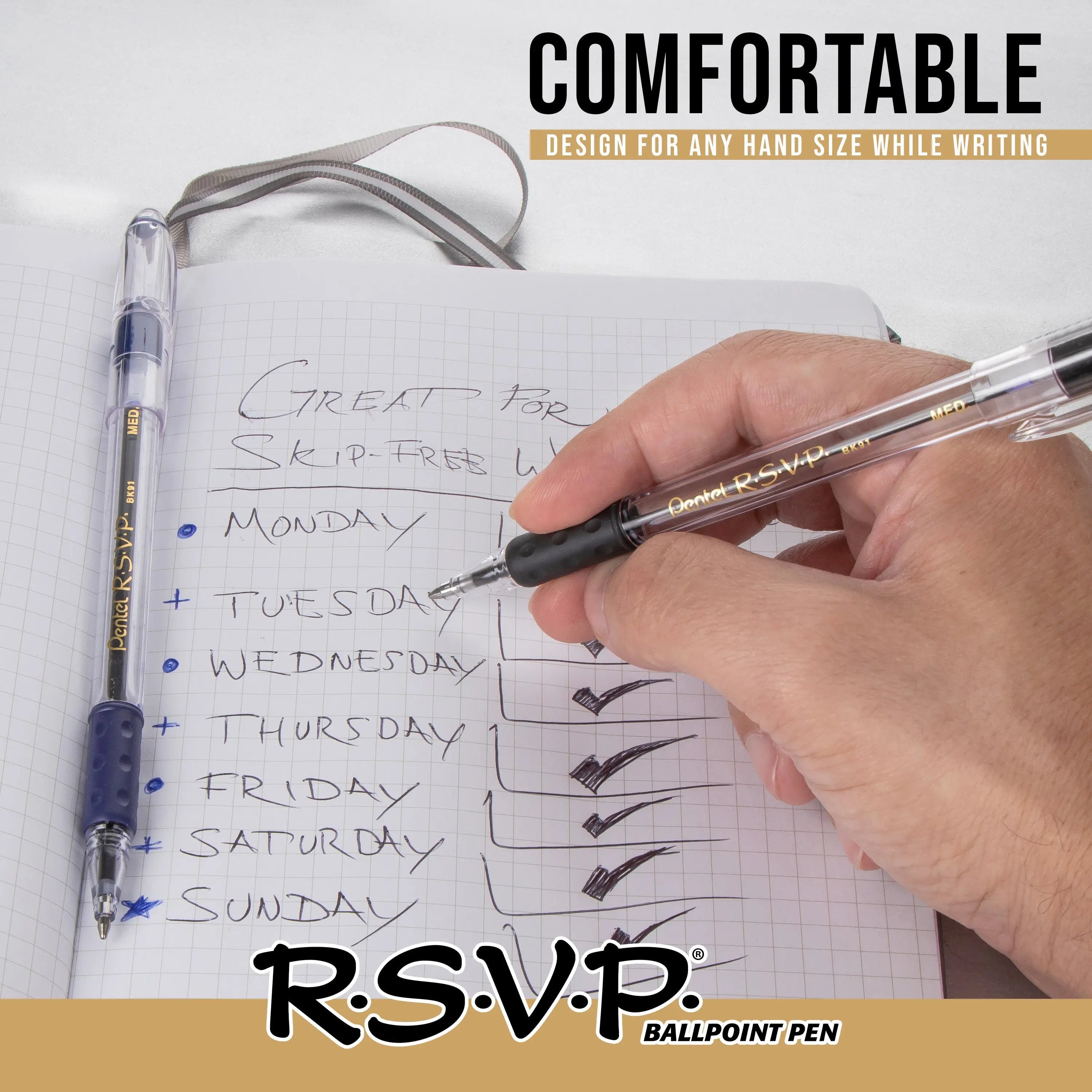 Pentel RSVP Ballpoint Pen (0.7mm) Fine Line 72 - pk Canister Pack for Office & School - Pentel of America, Ltd.