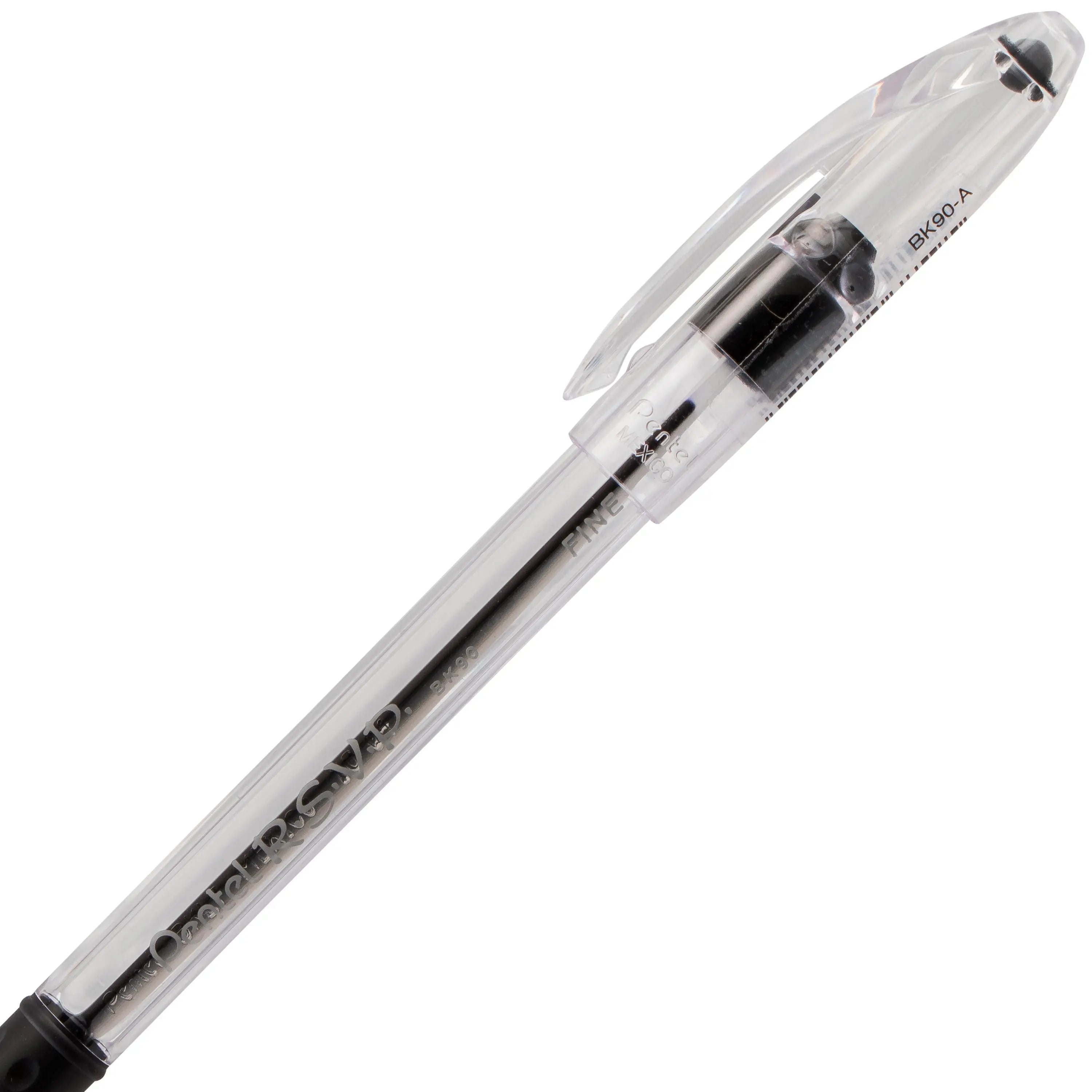 Pentel RSVP Ballpoint Pen, (0.7mm) Fine Line, Black Ink Buy 20, get 4 more FREE - Pentel of America, Ltd.