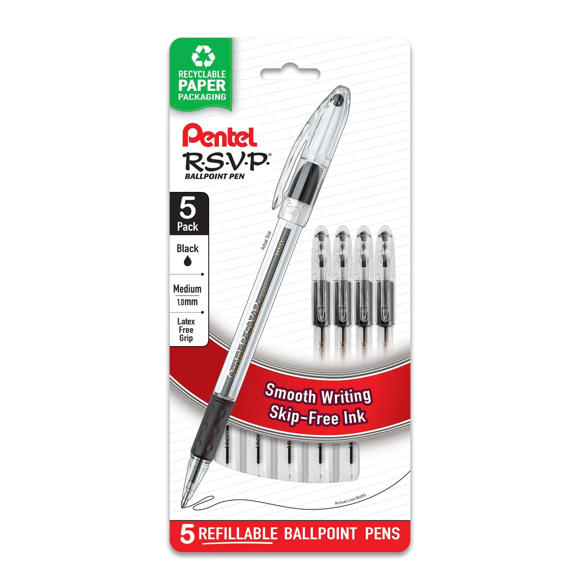 Pentel RSVP Ballpoint Pen, Assorted Packs - Pentel of America, Ltd.