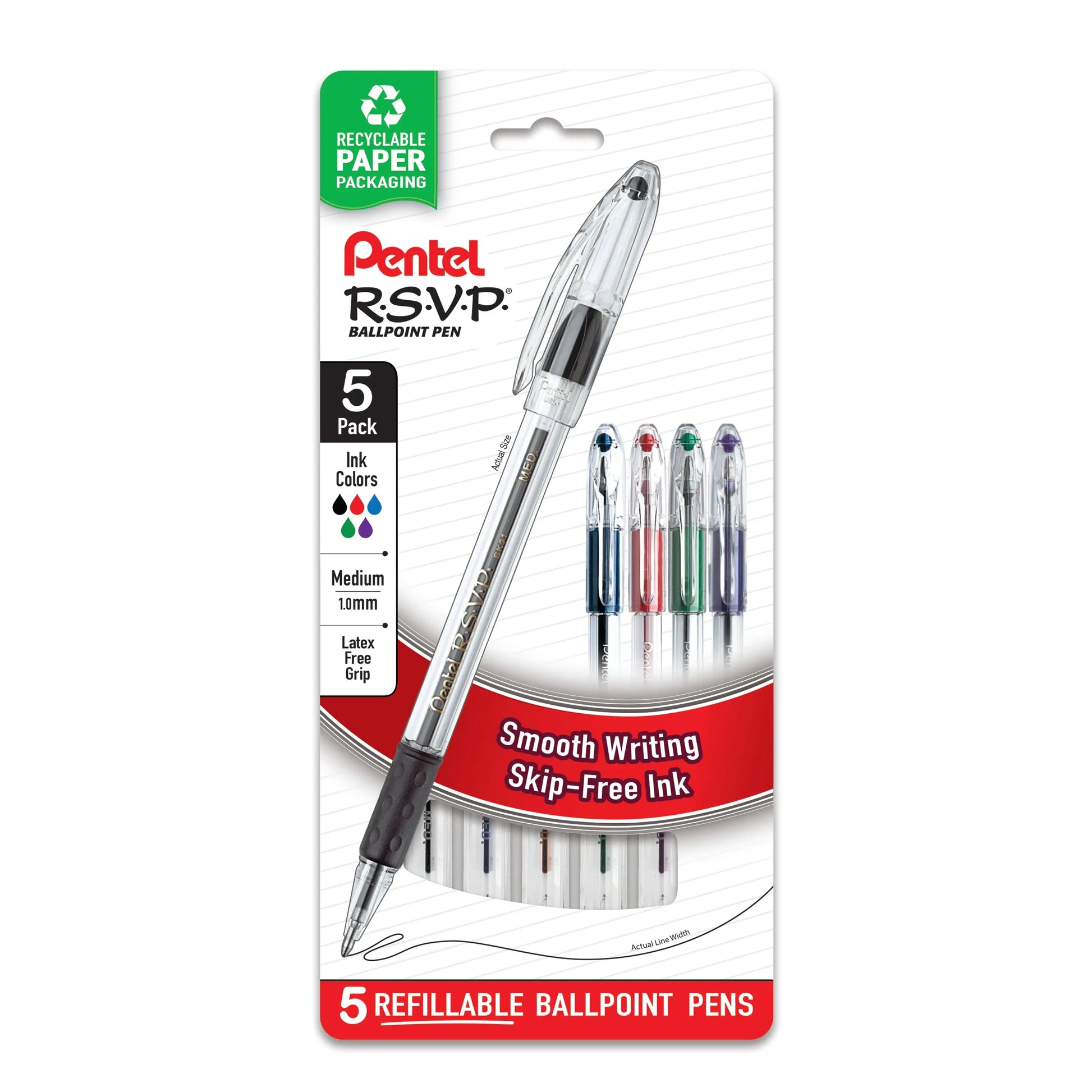 Pentel RSVP Ballpoint Pen, Assorted Packs - Pentel of America, Ltd.