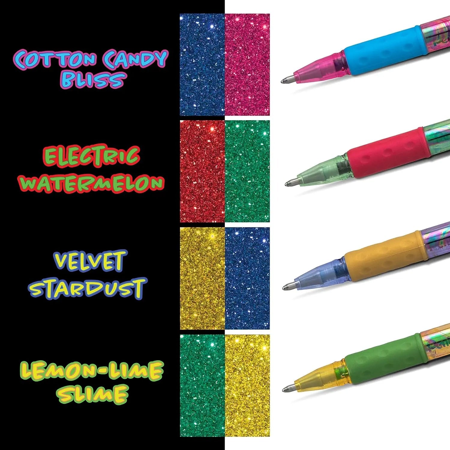 Pentel Sparkle and Krazy Pop, Metallic Gel Ink Pen, (1.0mm), Bold Line, Assorted Ink Colors, 12 - Pk - Pentel of America, Ltd.