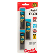 Pentel Super Hi-Polymer Lead Refill (0.7mm) Medium, HB, 30 pcs/Tube 3-Pk - Pentel of America, Ltd.