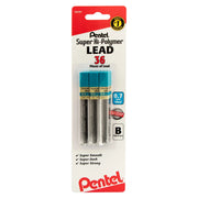 Pentel Super Hi-Polymer Lead Refill, 12 pcs/Tube, Assorted Lead Sizes, Packs - Pentel of America, Ltd.