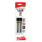 Pentel Super Hi-Polymer Lead Refill (1.3mm) B, 8pcs/tube, 2pk - Pentel of America, Ltd.