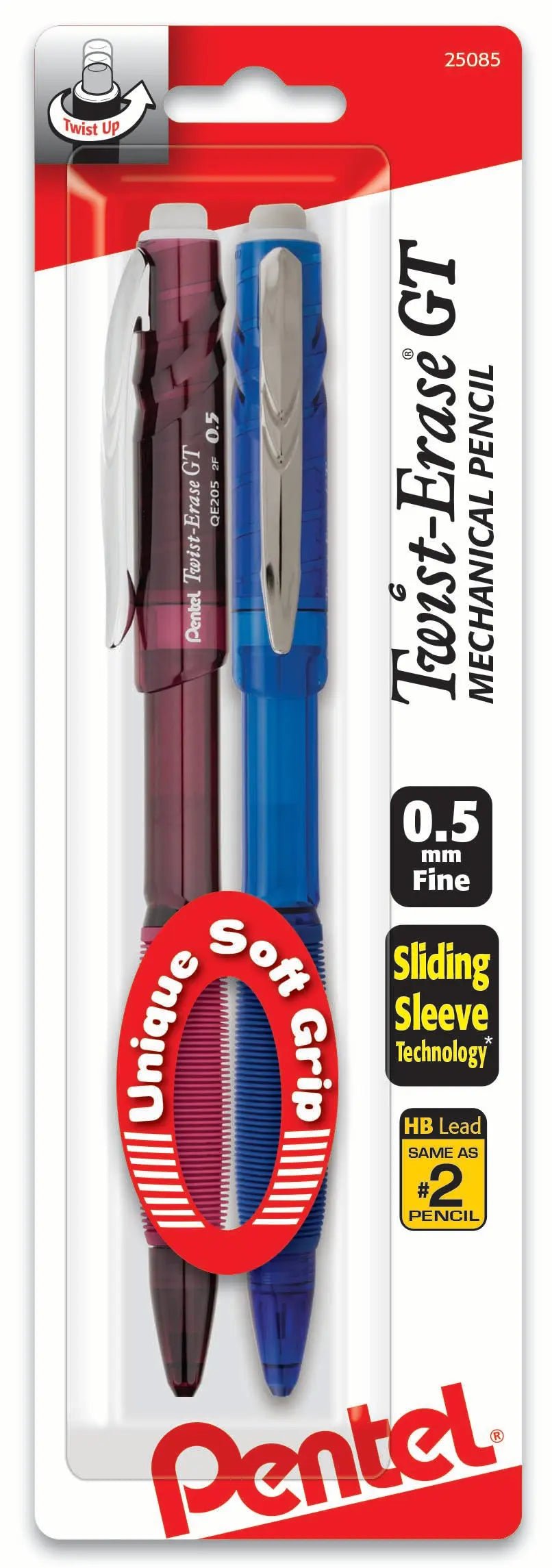 Pentel Twist-Erase GT 1-CLICK Mechanical Pencil Pack - Pentel of America, Ltd.