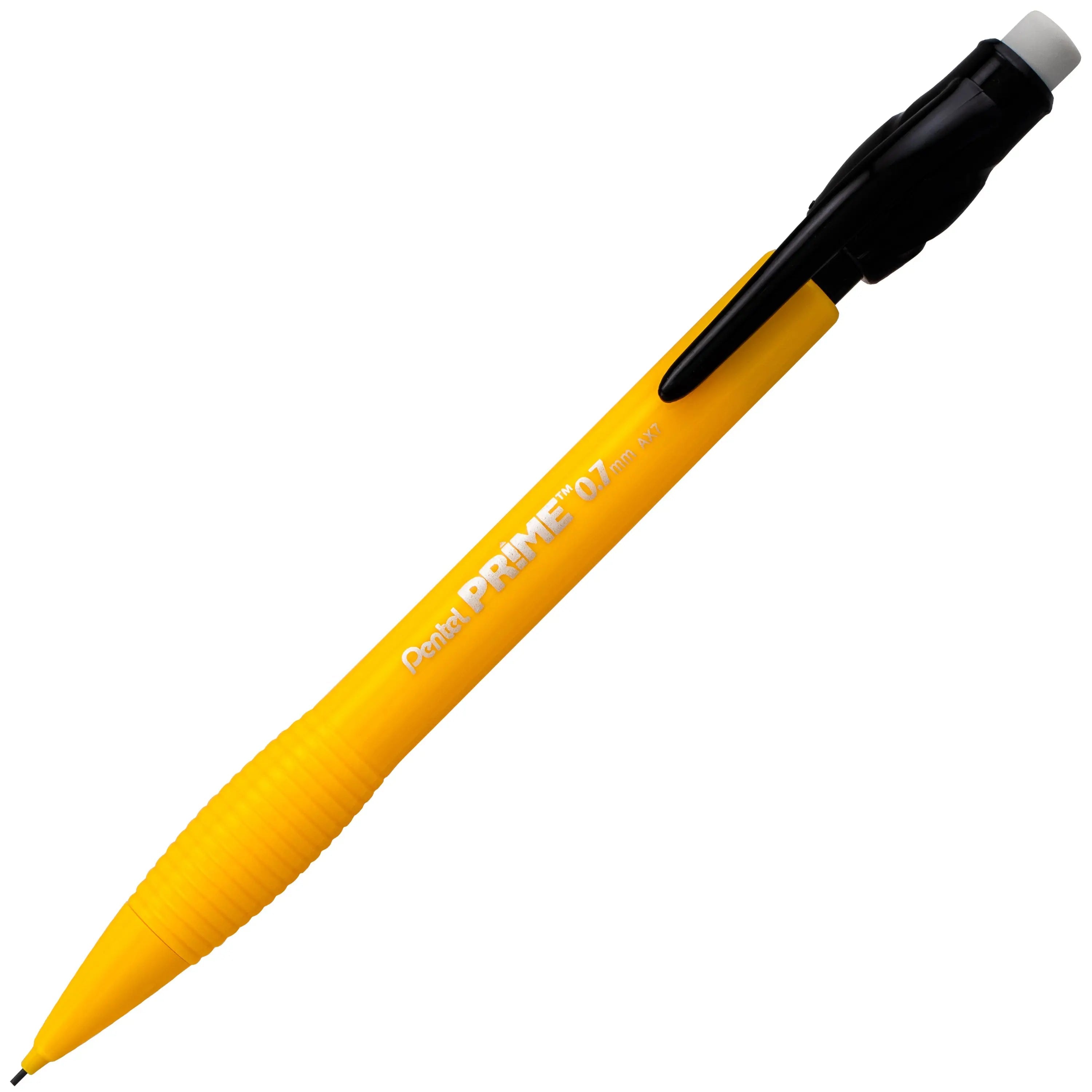 PRIME Mechanical Pencil (0.7mm) Assorted Barrel Colors, Box of 12 Pencils - Pentel of America, Ltd.