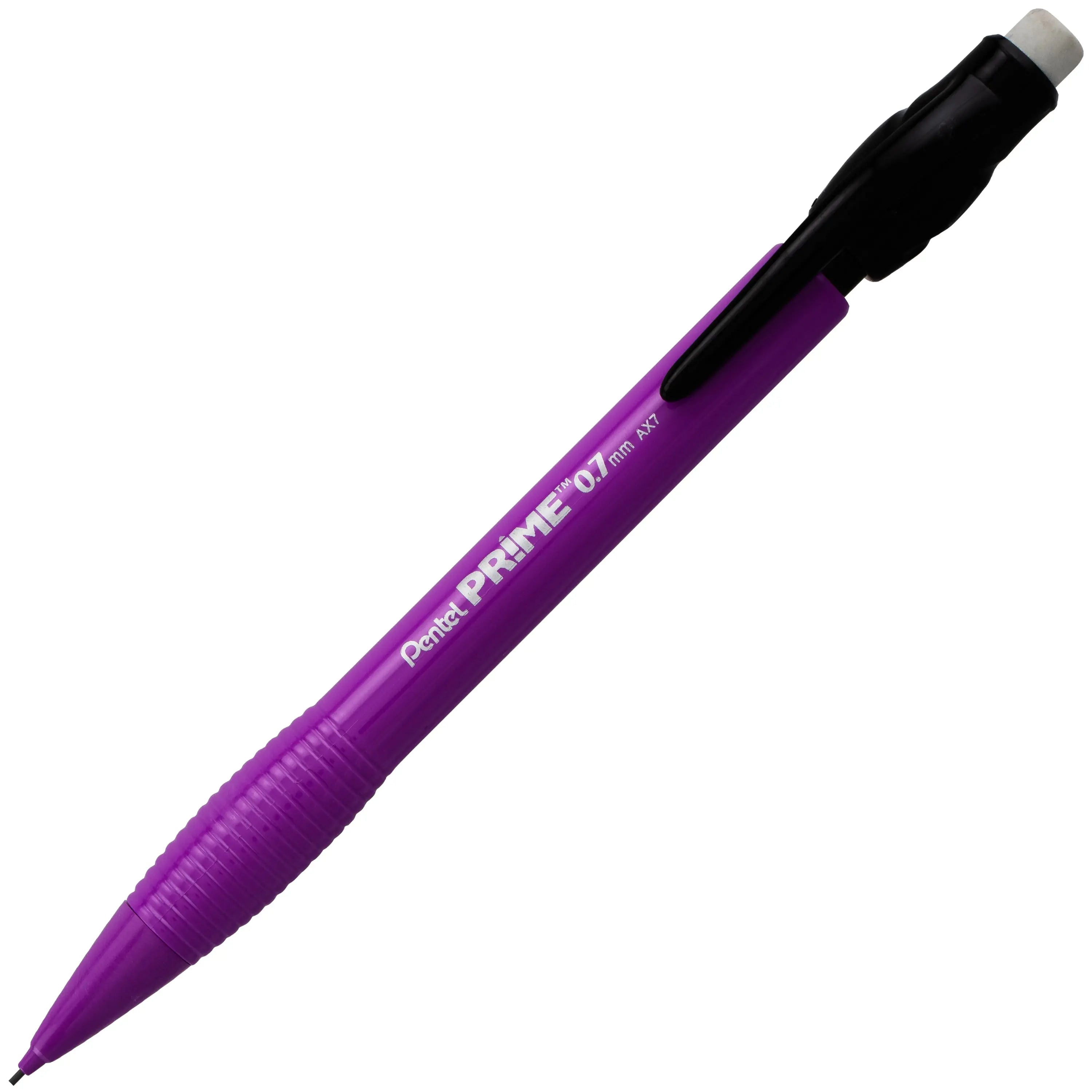 PRIME Mechanical Pencil (0.7mm) Assorted Barrel Colors, Box of 12 Pencils - Pentel of America, Ltd.