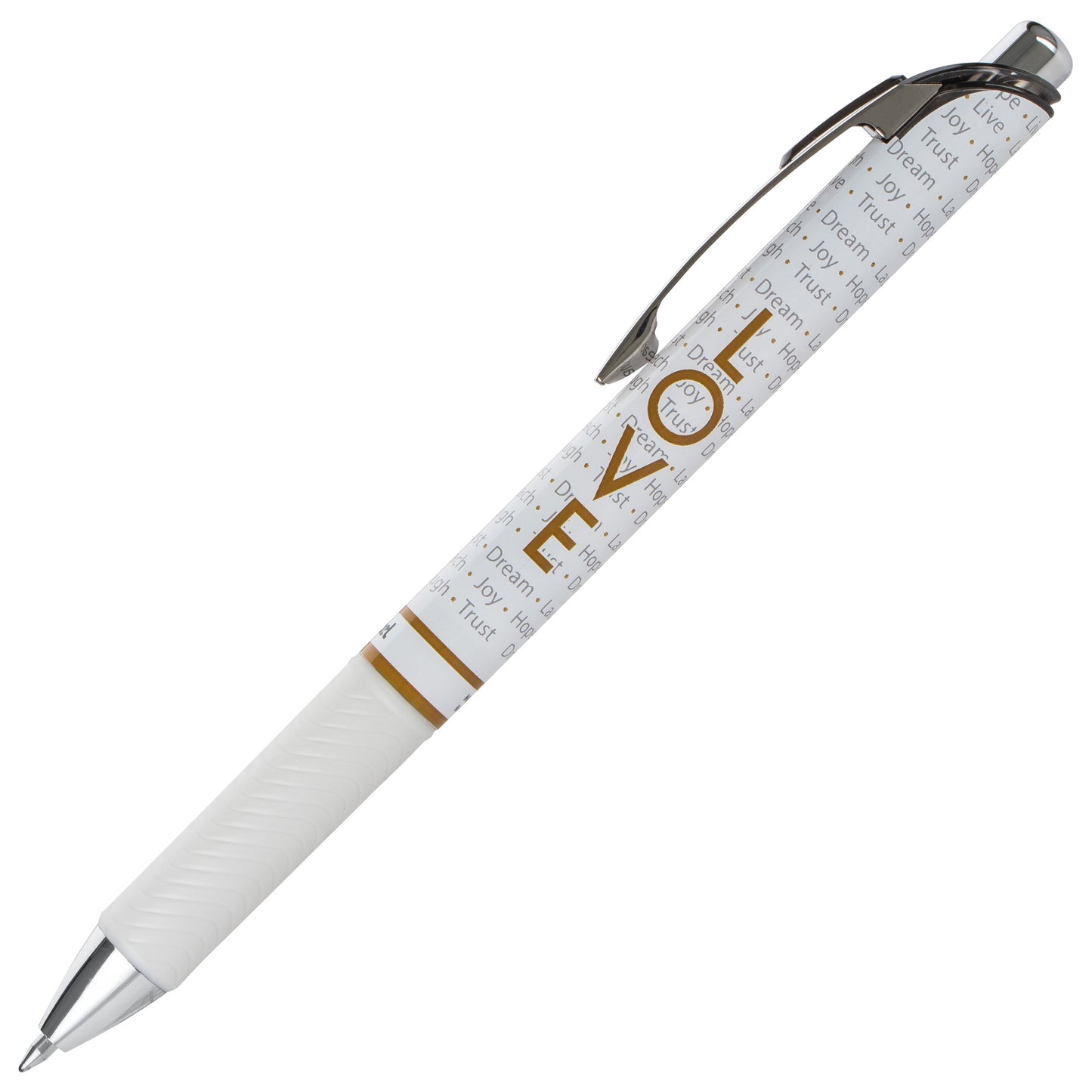 EnerGel Inspire Refillable Gel Pen, 0.7mm, Black Ink 6-pk