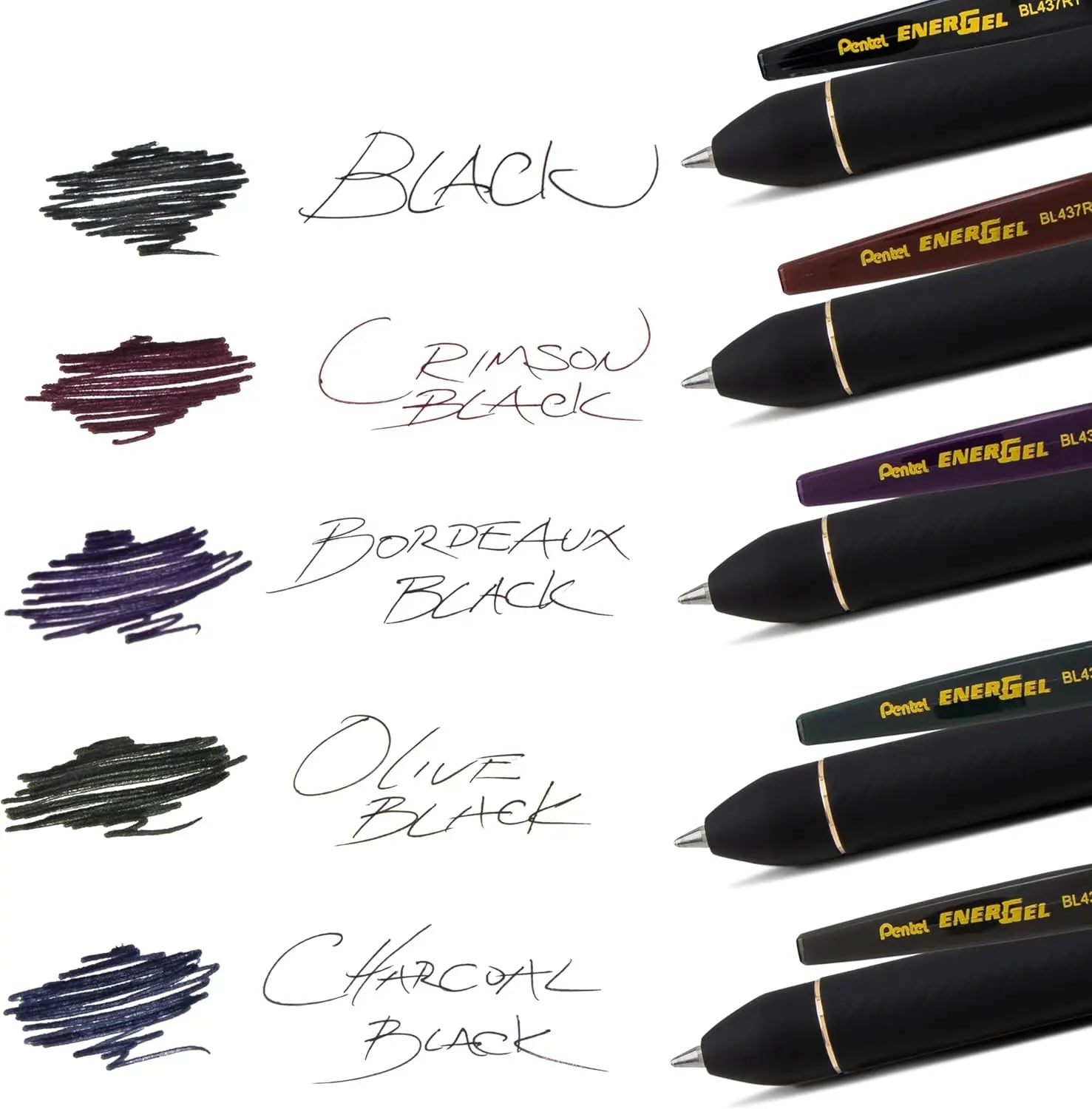 Refill Ink - For EnerGel Liquid Gel Pen, (0.7mm) Medium Line, Bordeaux Black Ink - Pentel of America, Ltd.