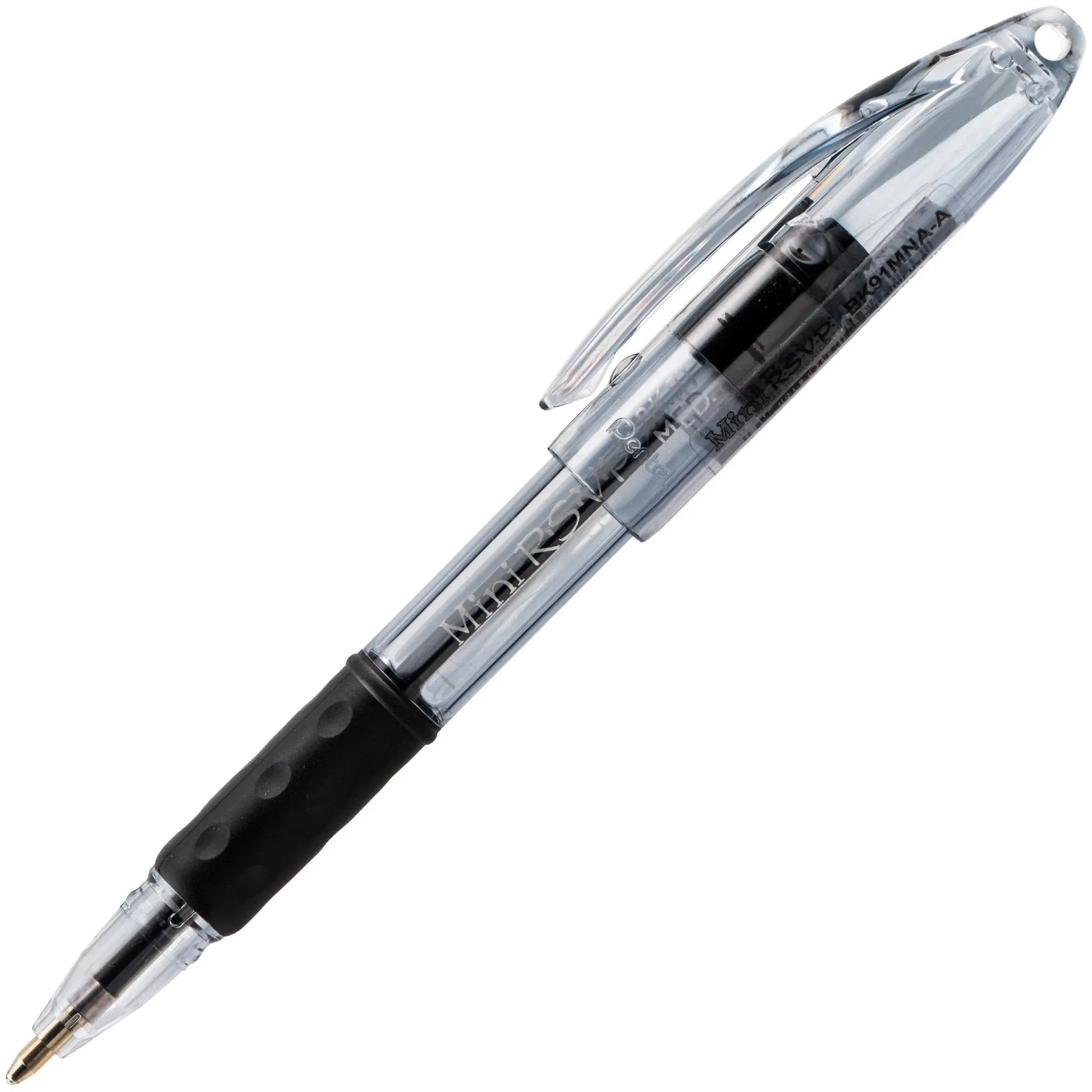 RSVP Mini Ballpoint Pen, (1.0mm) Medium Line, Black Ink - Pentel of America, Ltd.