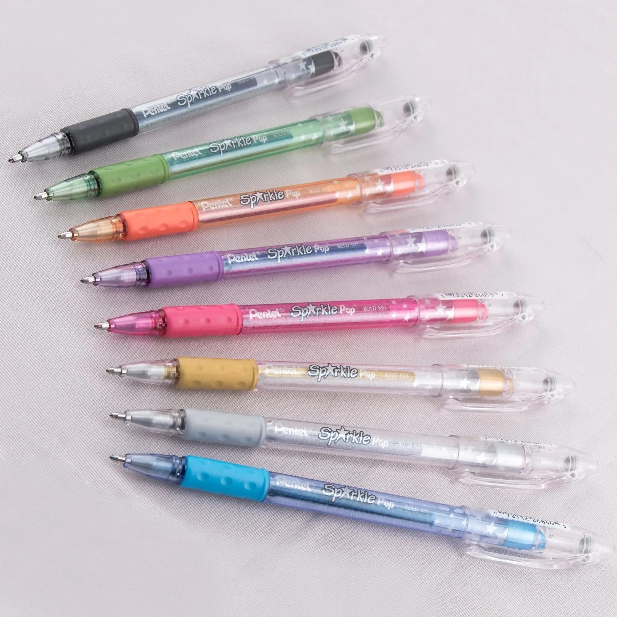 Sparkle Pop Metallic Gel Pen, (1.0mm) Bold Line, Assorted Ink 8 - Pk - Pentel of America, Ltd.