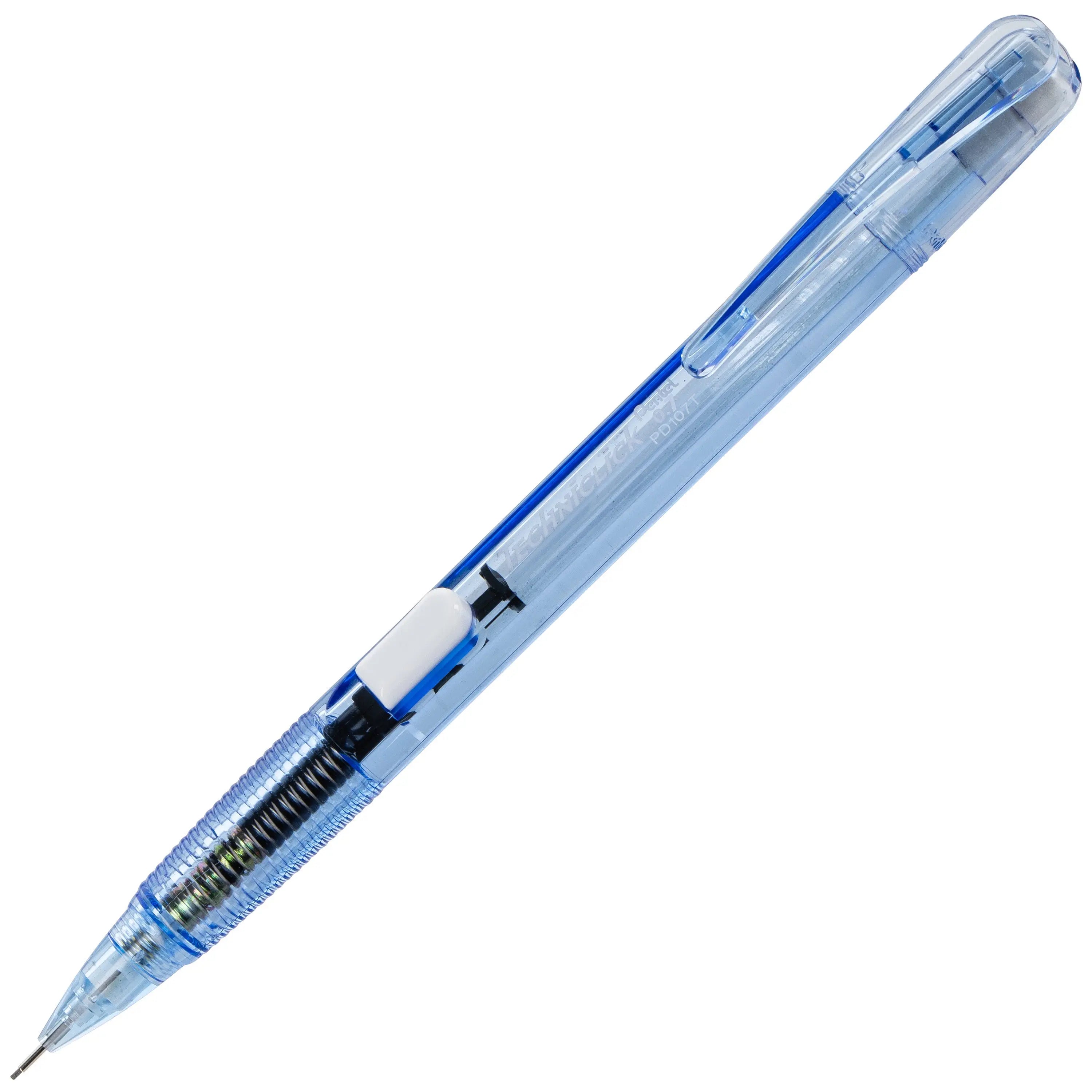 Techniclick Mechanical Pencil (0.7mm\) Medium Point, Assorted Barrel Colors, Small Block Eraser, 3 - Pk - Pentel of America, Ltd.