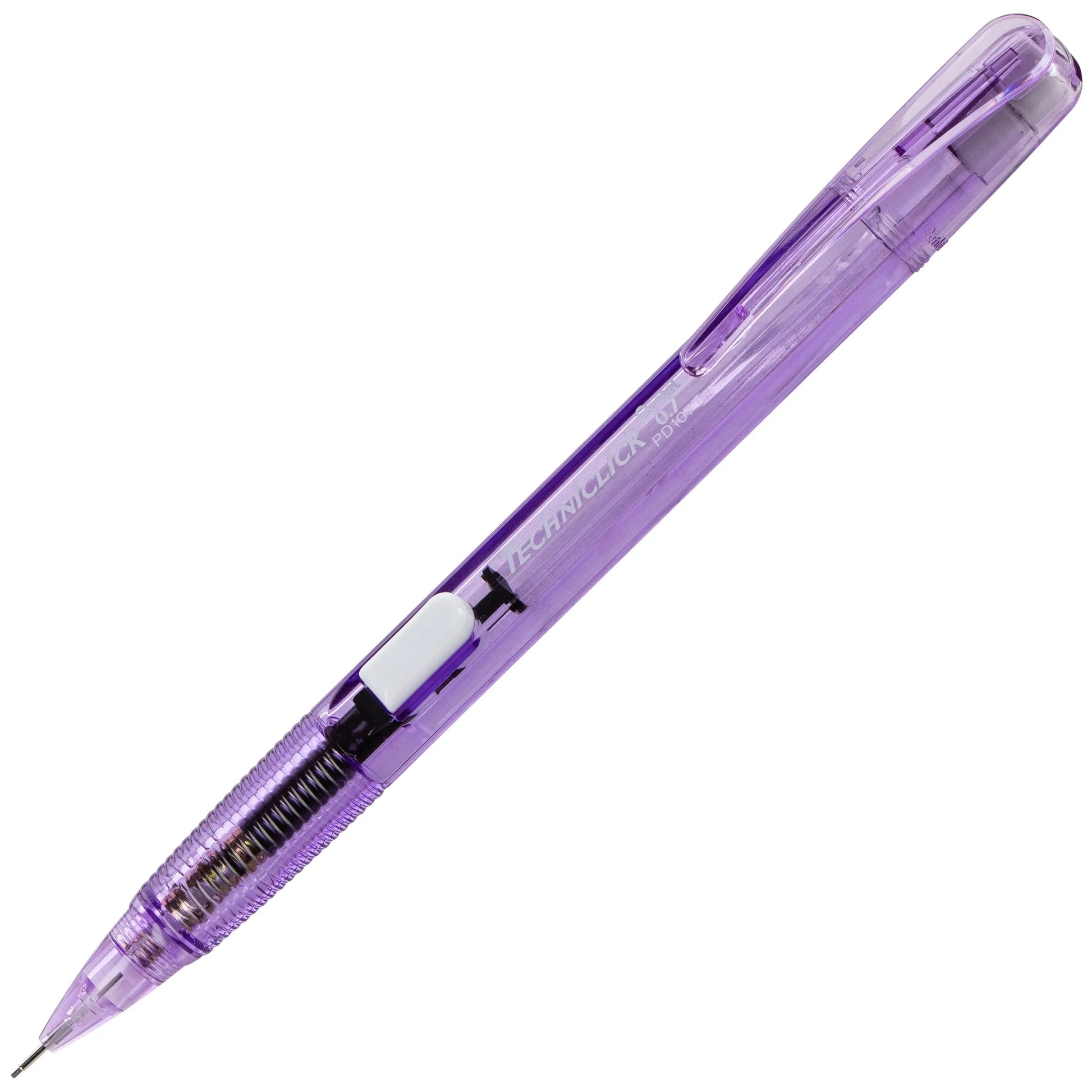 Techniclick Mechanical Pencil (0.7mm\) Medium Point, Assorted Barrel Colors, Small Block Eraser, 3 - Pk - Pentel of America, Ltd.