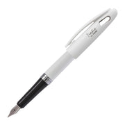 Tradio Fountain Pen, White Barrel, Blue Ink, in gift box with info band - Pentel of America, Ltd.