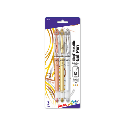 Slicci™ Metallic Gel Pen, 3 Pack