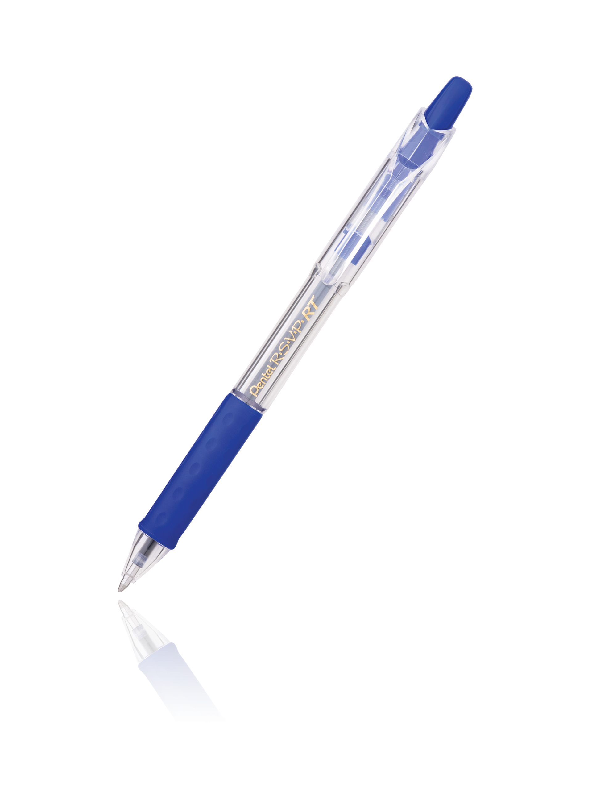 Pentel R.S.V.P. Ballpoint Stick Pen, Blue Ink, Medium, Dozen