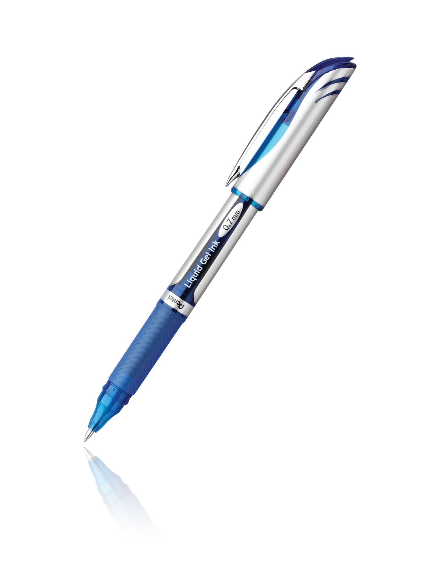 Pentel EnerGel NV Liquid Gel Pen, (0.7mm) Medium Line Capped, Metal Tip,  Black Ink