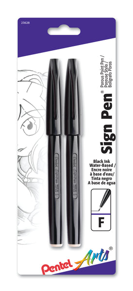 Pentel Arts Sign Brush Pen, Black - The Art Store/Commercial Art