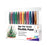 Sign Pen Brush - Flexible Point Marker - 12-Pack Assorted Colors