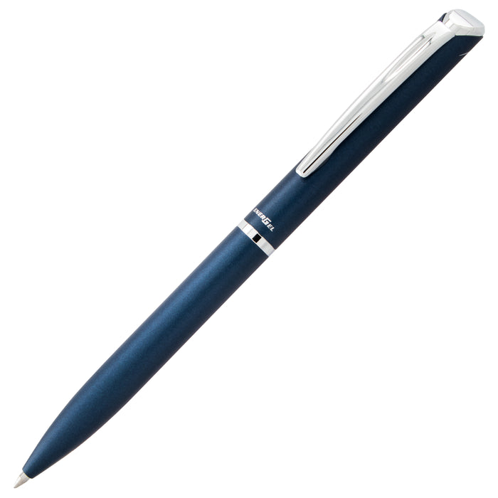 EnerGel Style Gel Pen, (0.7mm) Medium Line, Dark Blue barrel, Black Ink, Gift Box