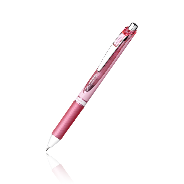 EnerGel RTX Refillable Gel Pen with Pink Ribbon, Black Ink