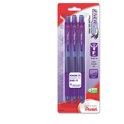EnerGel®- X™ RollerGel Pen Fine Line, Needle Tip - Violet